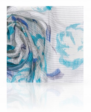 Палантин Женский SW-BIGFL/BLUE.GR